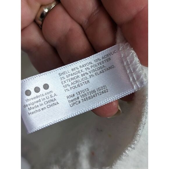 THREE DOTS Confetti Dot Active Wear Athleisure Pullover Soft Knit Size Small - Picture 10 of 10